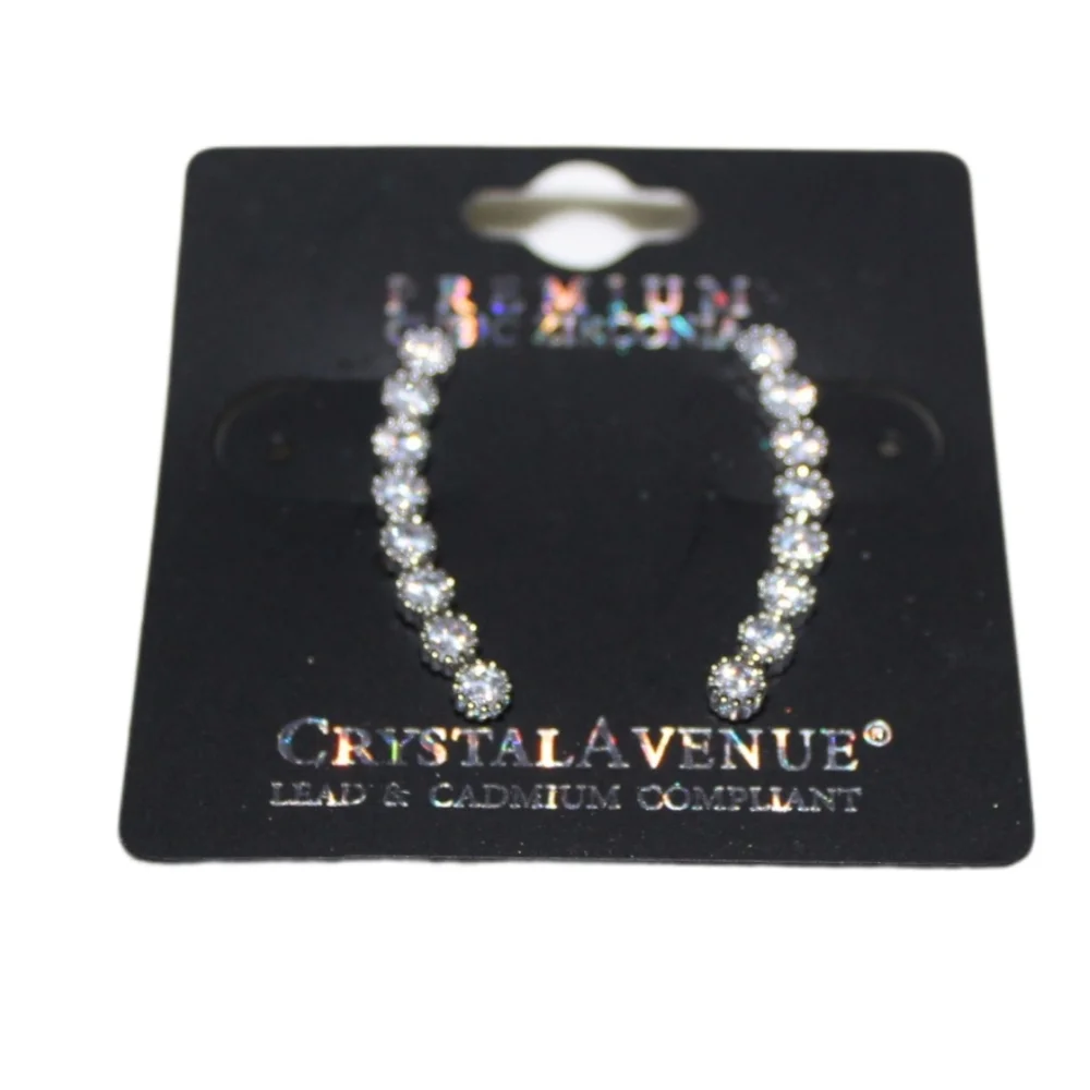 Women's Cubic Zirconia Climbing Earrings - Picture 9 of 16